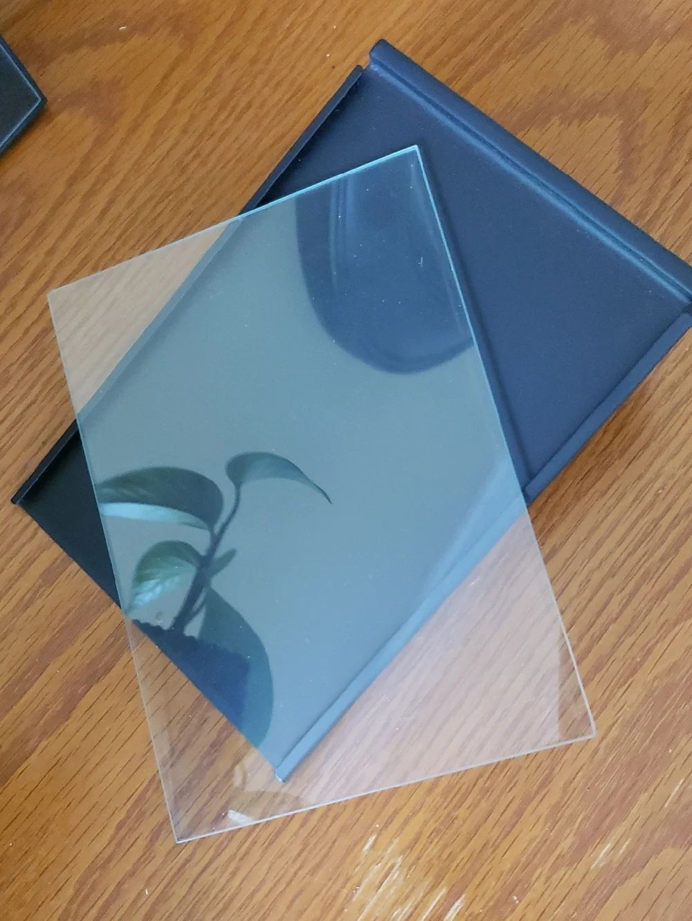Modern Black Photo Frames - Set of 2- Coordinating 5x7 Tabletop & 4x6 Wall